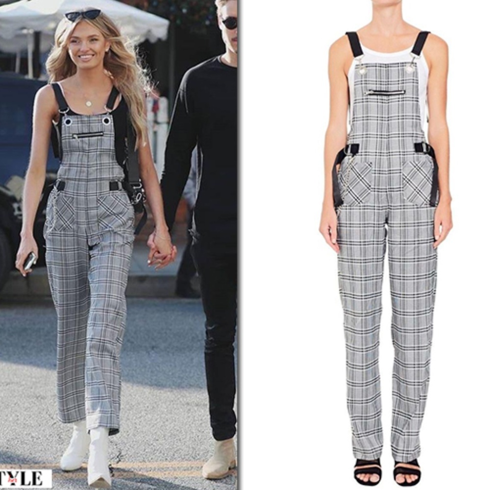 NWT I.AM.GIA Plaid Cobain Overalls - Picture 5 of 7